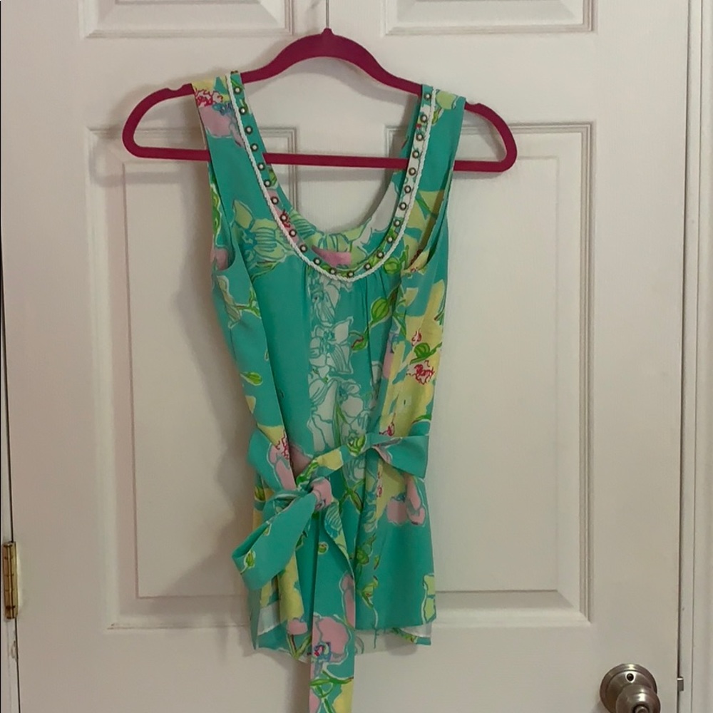Lilly Pulitzer silk top size 6